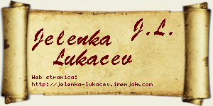 Jelenka Lukačev vizit kartica